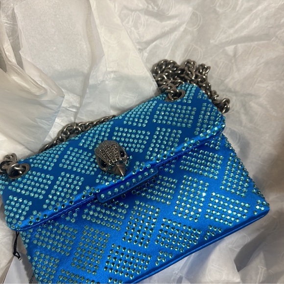 Kurt Geiger Blue Crystal Crossbody Bag - Picture 3 of 5